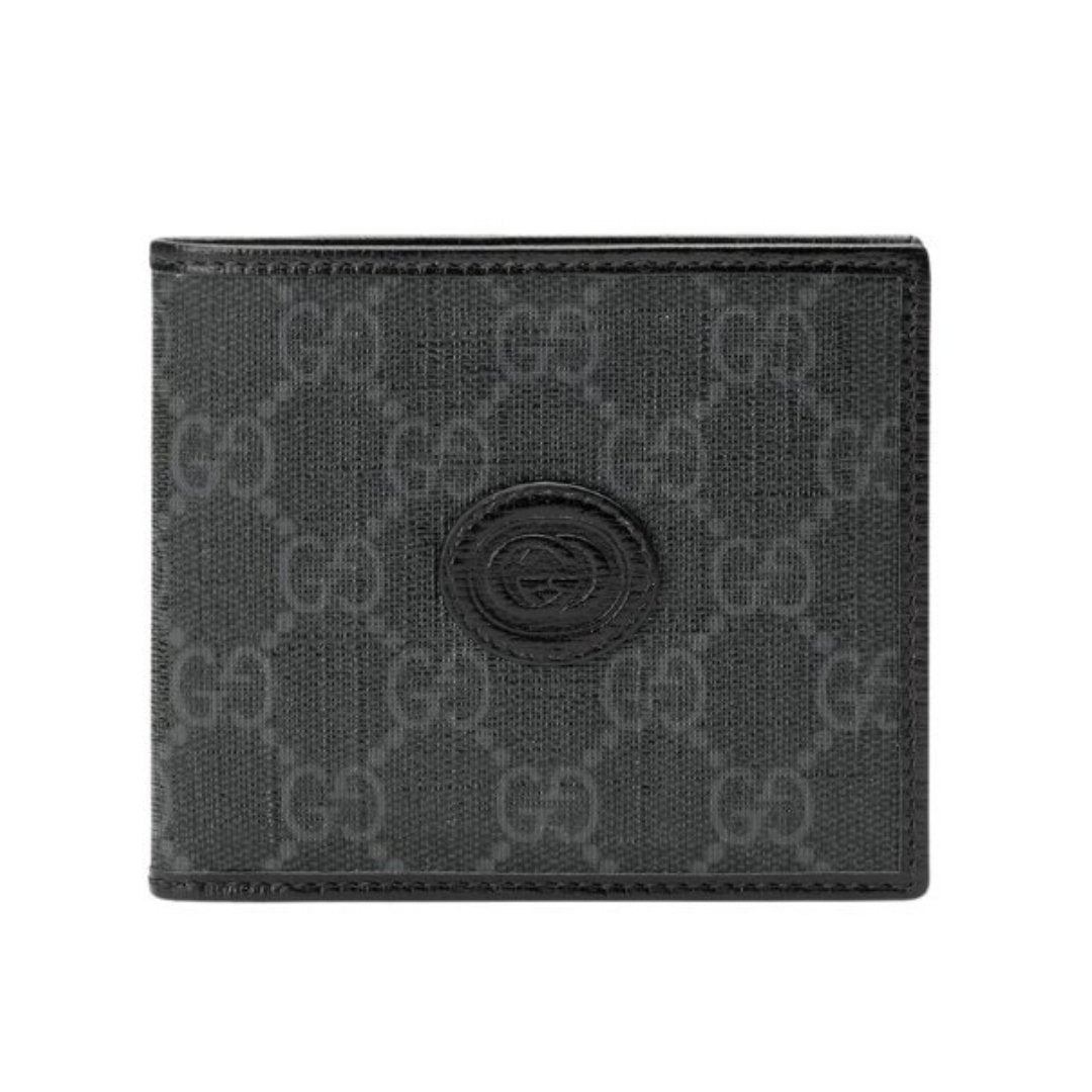 GUCCI Canvas fold Wallet Black