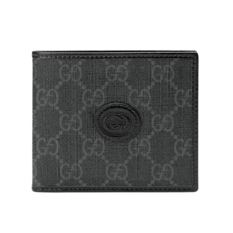 GUCCI Canvas fold Wallet Black