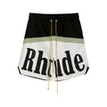 Rhude Large letter logo stitching shorts