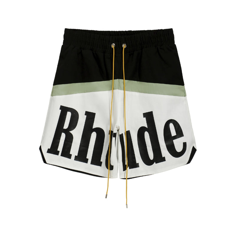 Rhude Large letter logo stitching shorts