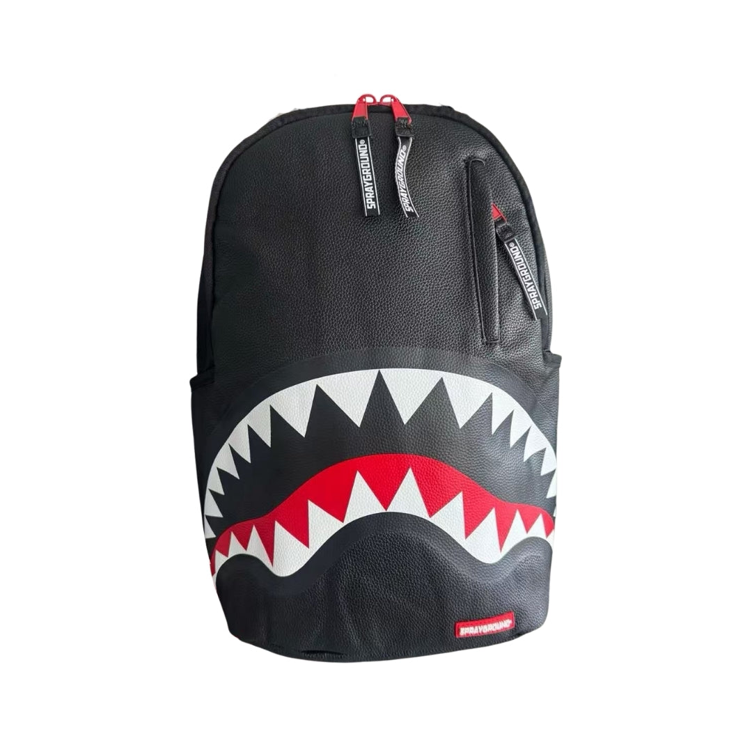 Bape Audace Grafica Con Bocca Di Squalo Su Base Nera