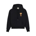 AMI PARIS Felpa Nera con Logo Ricamato