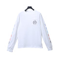 CHROME HEARTS Maglia Bianca con Logo Multicolore