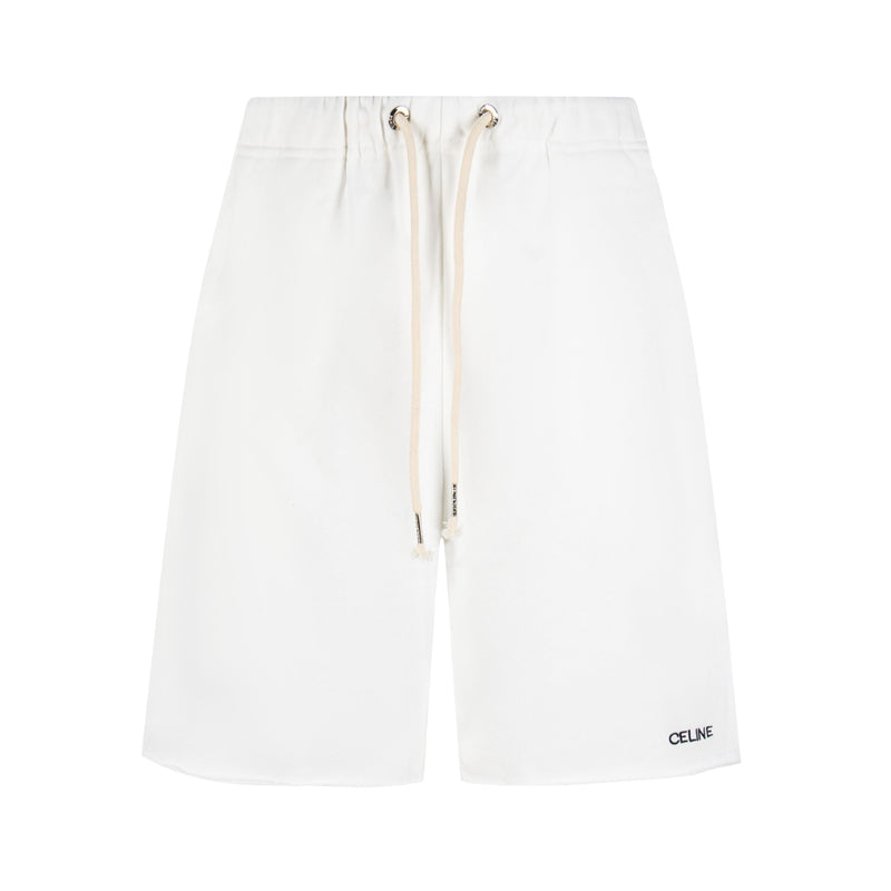 Celine Shorts con coulisse di chiusura bianchi