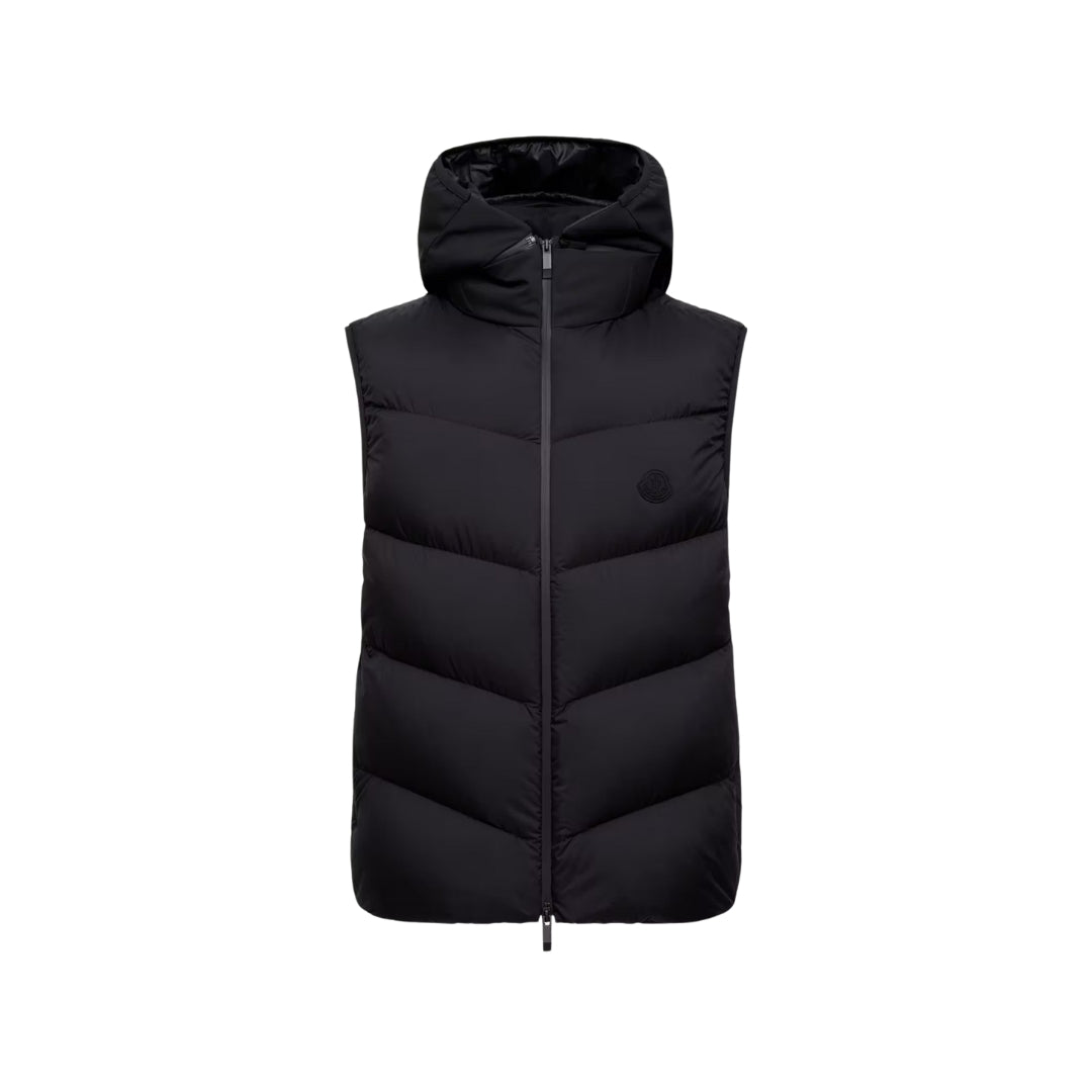 MONCLER Guersac Gilet Piumino Nero