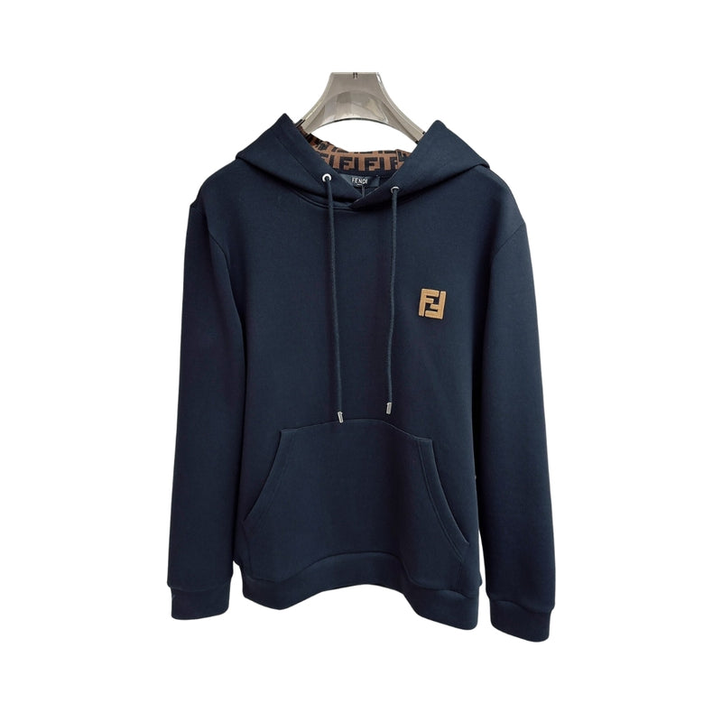 FENDI Ricamato Logo FF Blu Navy