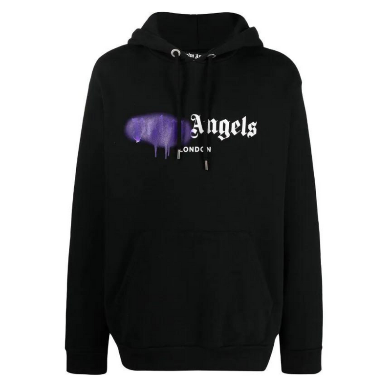 PALM ANGELS Purple Sprayed-logo