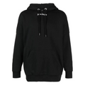 PALM ANGELS logo-print Hoodie Black