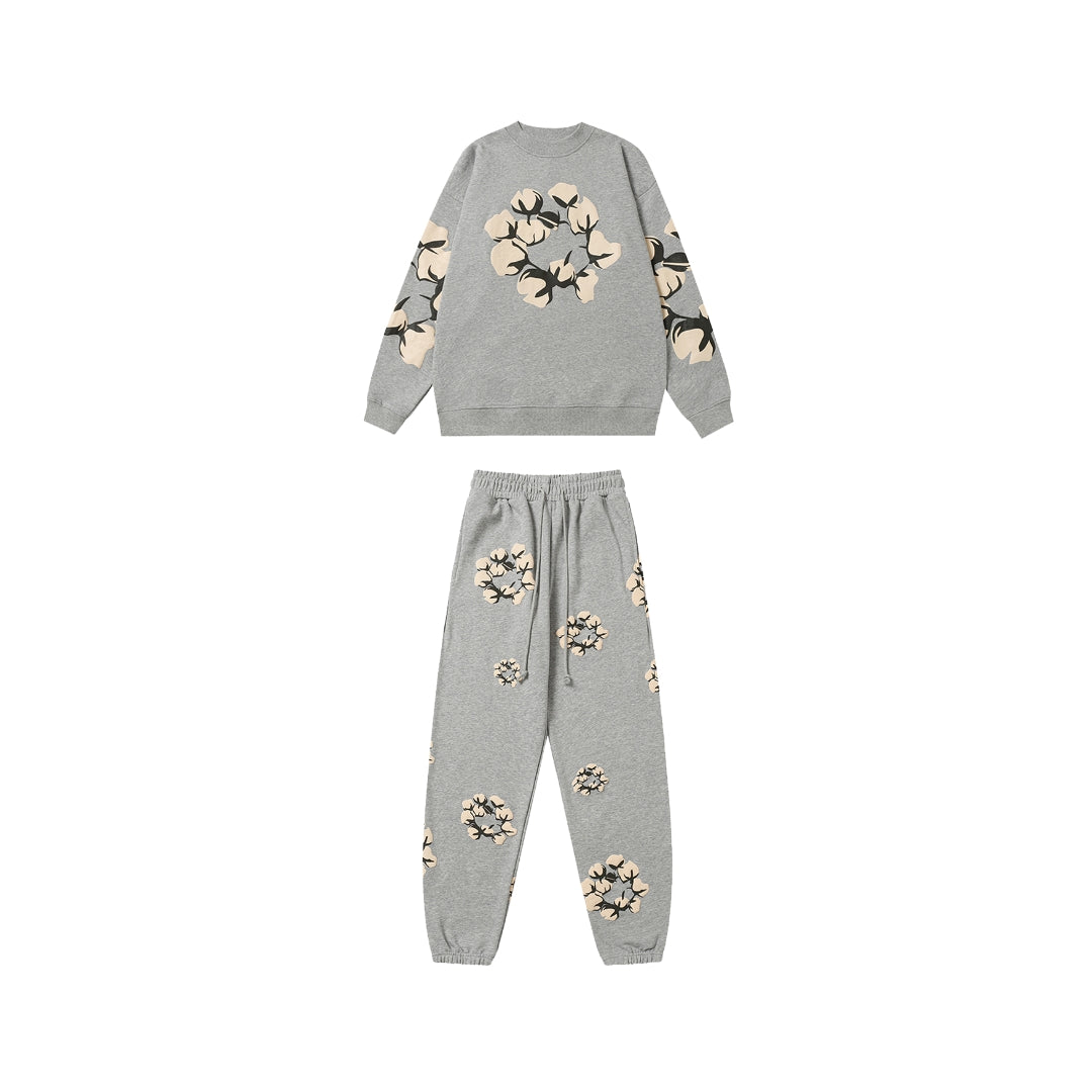 DENIM TEARS Kapok New Sweater Suit Gray