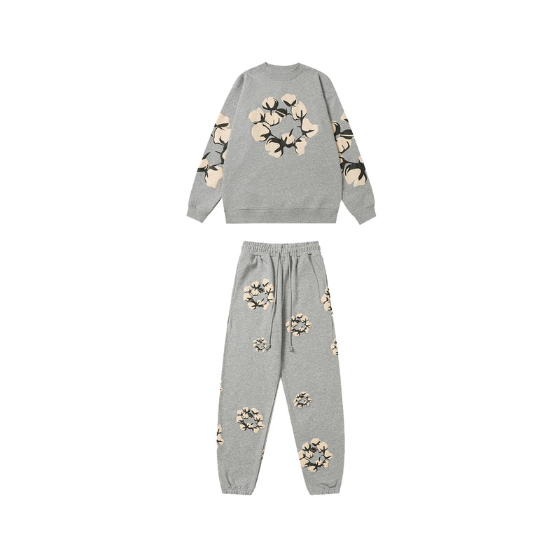 DENIM TEARS Kapok New Sweater Suit Gray