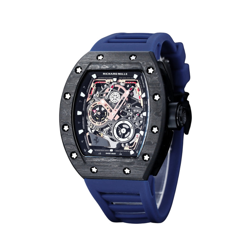RICHARD MILLE RM055 Con Lunetta In Carbonio E Blu Vivace