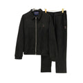 LOUIS VUITTON Giacca Nera Con Zip E Pantaloni Abbinati