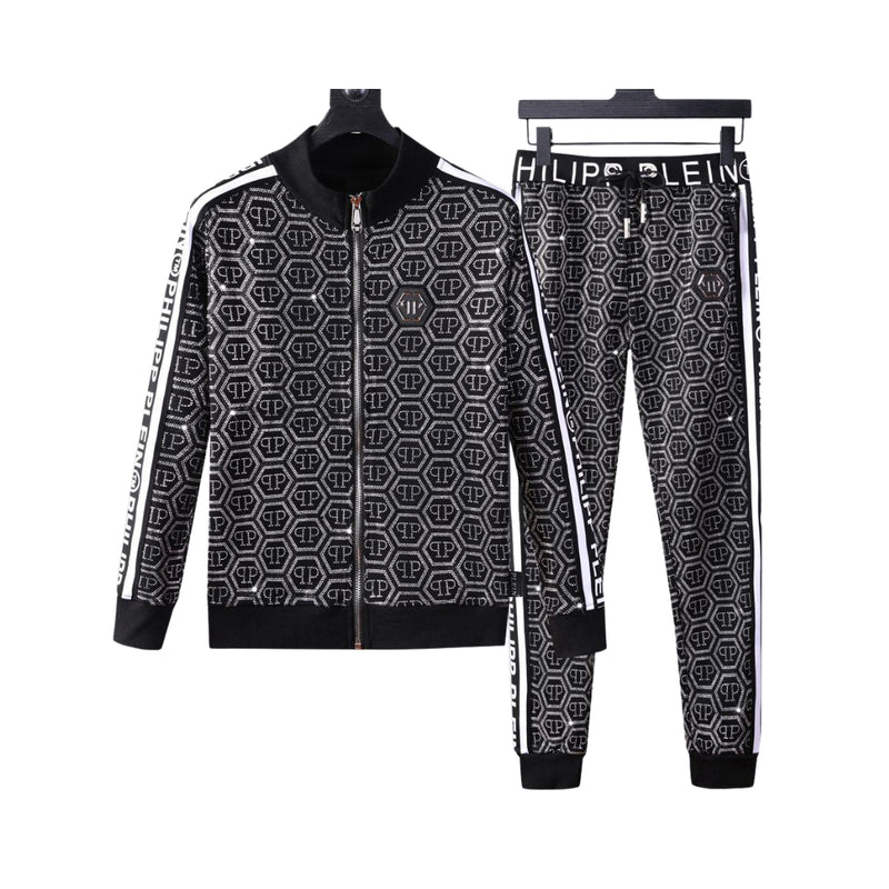 PHILIPP PLEIN Completo Jogging Monogram Nero
