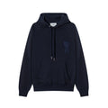 AMI PARIS Felpa in cotone artigianale Blu
