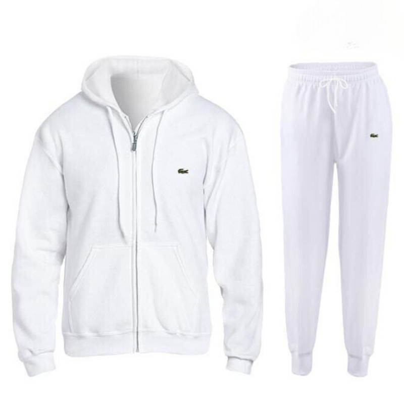 LACOSTE Hooded White Tracksuit