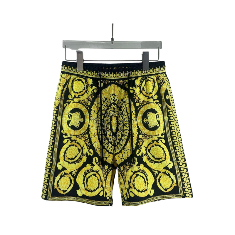 Versace Barocco-Print Seta Nero/Oro