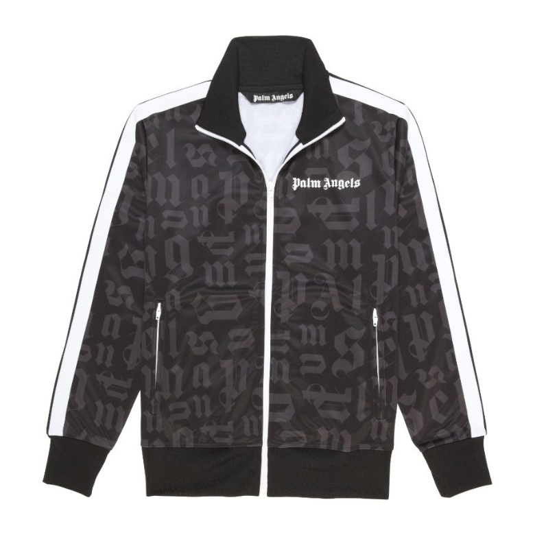 PALM ANGELS LOGO TRACK JACKET in black