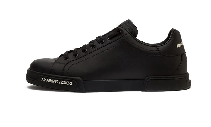 Dolce & Gabbana Calfskin nappa Portofino sneakers Black