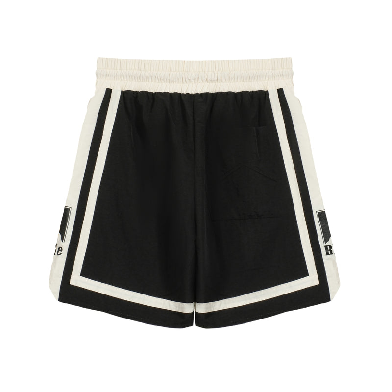 Rhude Sunset Snow Mountain Logo Print Shorts
