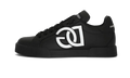 Dolce & Gabbana Calfskin Portofino sneakers with DG logo Black