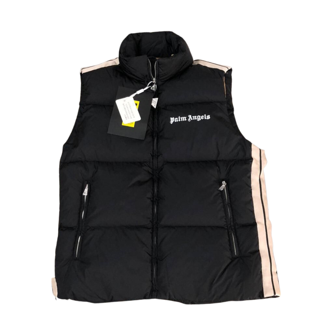PALM ANGELS Kids Logo Printed Zip-Up Padd