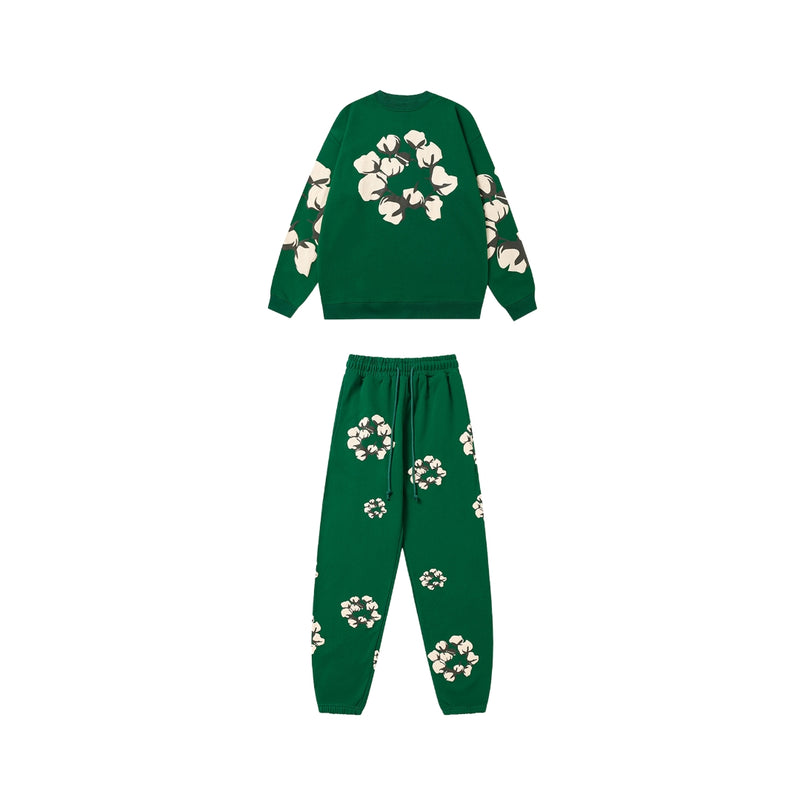 DENIM TEARS Kapok New Sweater Suit Green