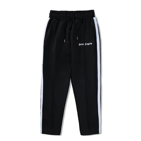 PALM ANGELS Black Track Suit Pants