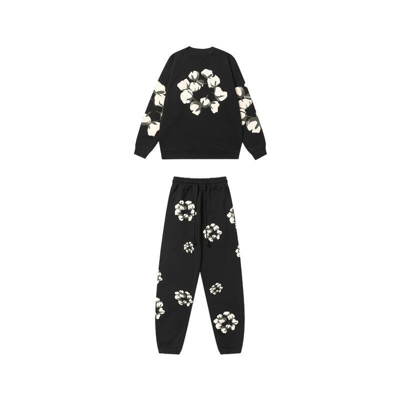 DENIM TEARS Kapok New Sweater Suit Black