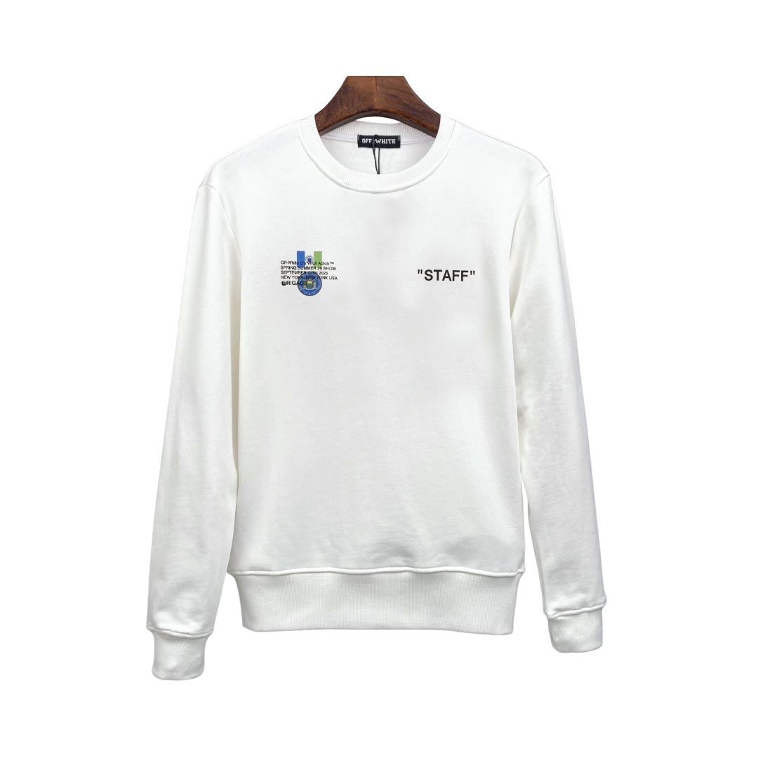 OFF-WHITE Girocollo Con Grafica Bianco
