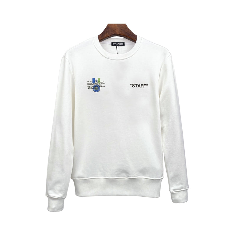 OFF-WHITE Girocollo Con Grafica Bianco