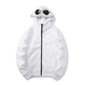 CP COMPANY White Goggle Hoodie Black Zip