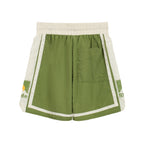 Rhude Sunset Snow Mountain Logo Print Shorts