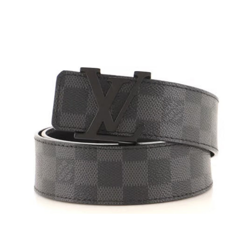 LOUIS VUITTON Damier Graphite Initiales Belt