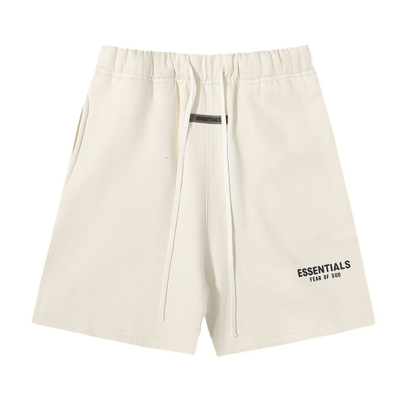 Essentials TEXT CREAM SHORT