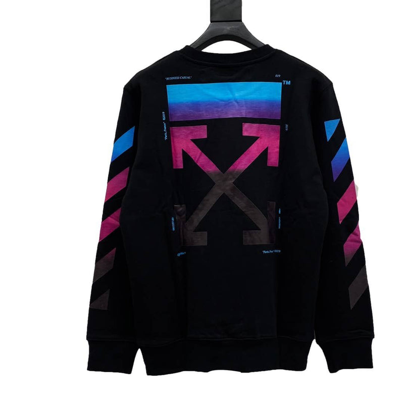 OFF-WHITE Striped Crewneck Sweatshirt