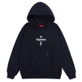 SUPREME Cross Box Logo Hooded Sweatshirt Navy