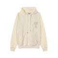AMI PARIS Felpa in cotone artigianale Beige