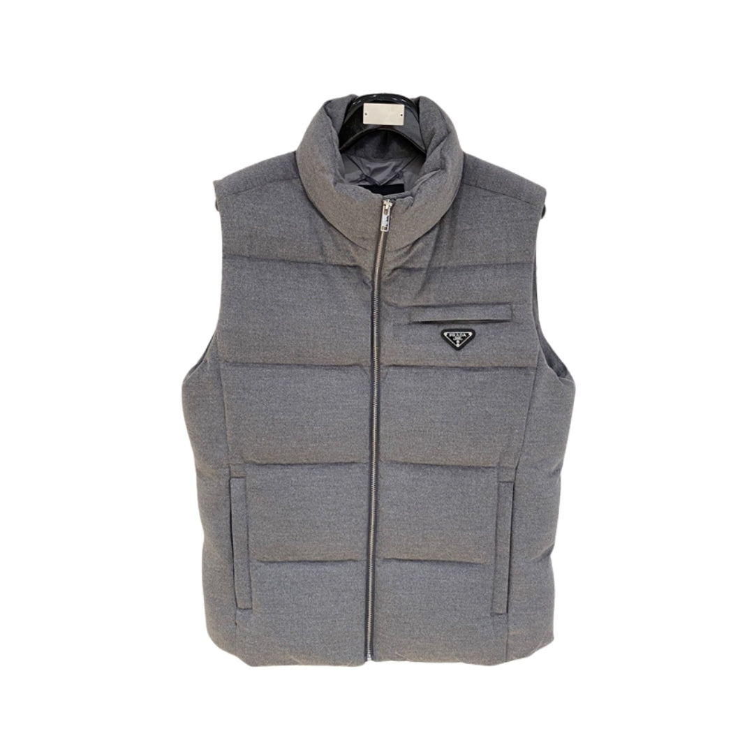 PRADA Re-Nylon Piumino Grigio