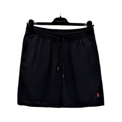 Ralph Lauren Shorts Con Logo Ricamato Nero