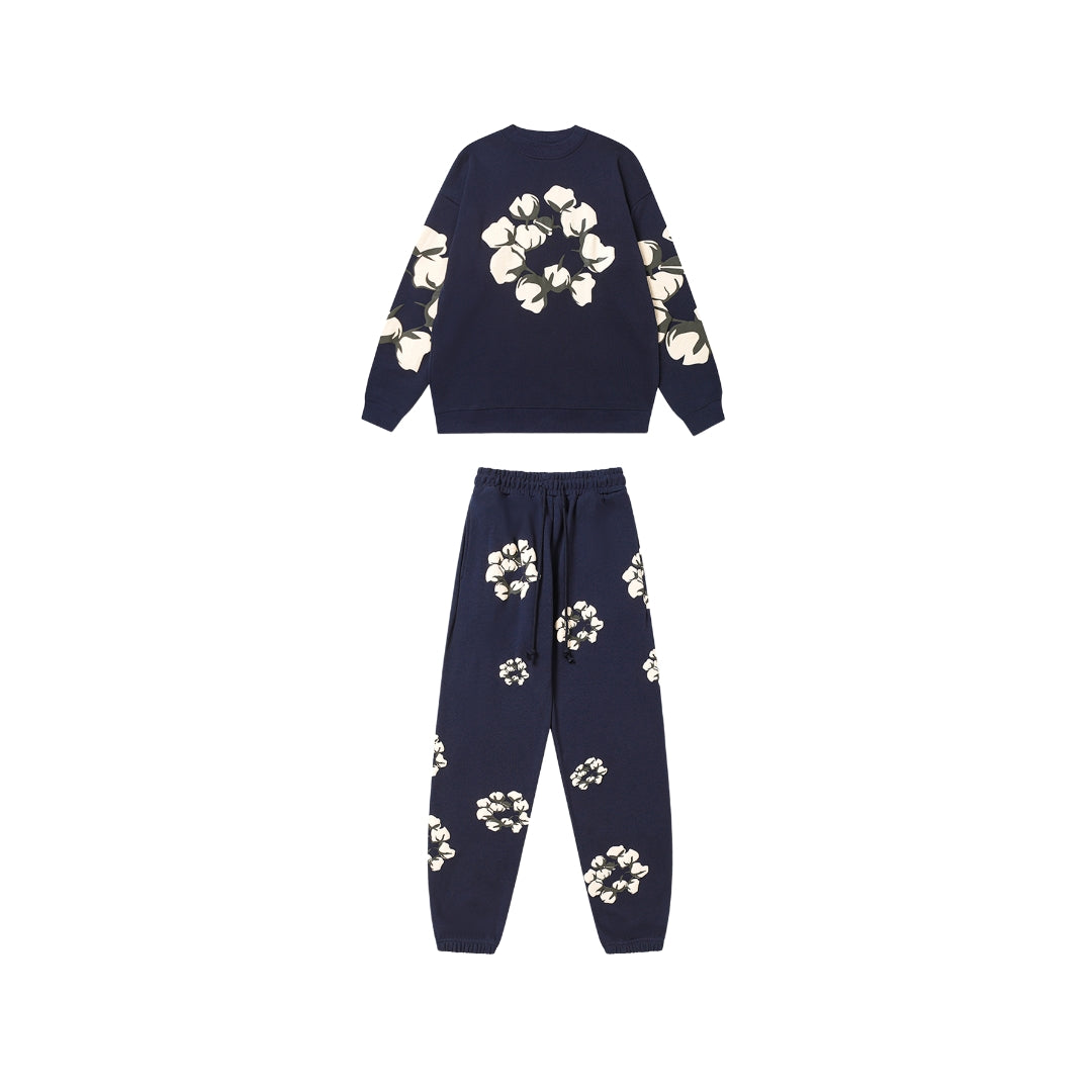 DENIM TEARS Kapok New Sweater Suit Peacock Blue