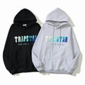 TRAPSTAR Logo Blue Gray Towel Embroidery Hoodies