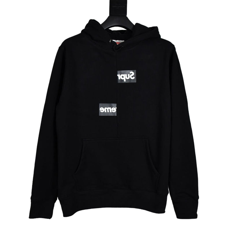 SUPREME Hoodie 18FW Split Box Logo Sweatshirt