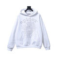 SP5DER Felpa Bianca con Logo Ragno in Strass