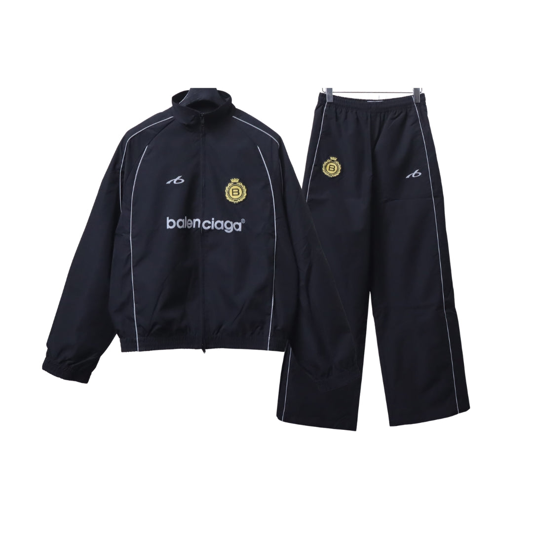 BALENCIAGA Sportiva Nera con Dettagli Ricamati