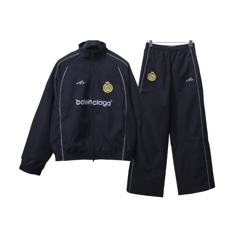 BALENCIAGA Sportiva Nera con Dettagli Ricamati