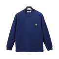 STONE ISLAND Maglia Blu Navy con Patch Compass