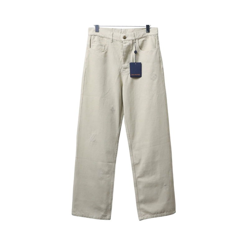 Louis Vuitton Wide-Leg a Vestibilità Relaxed Beige