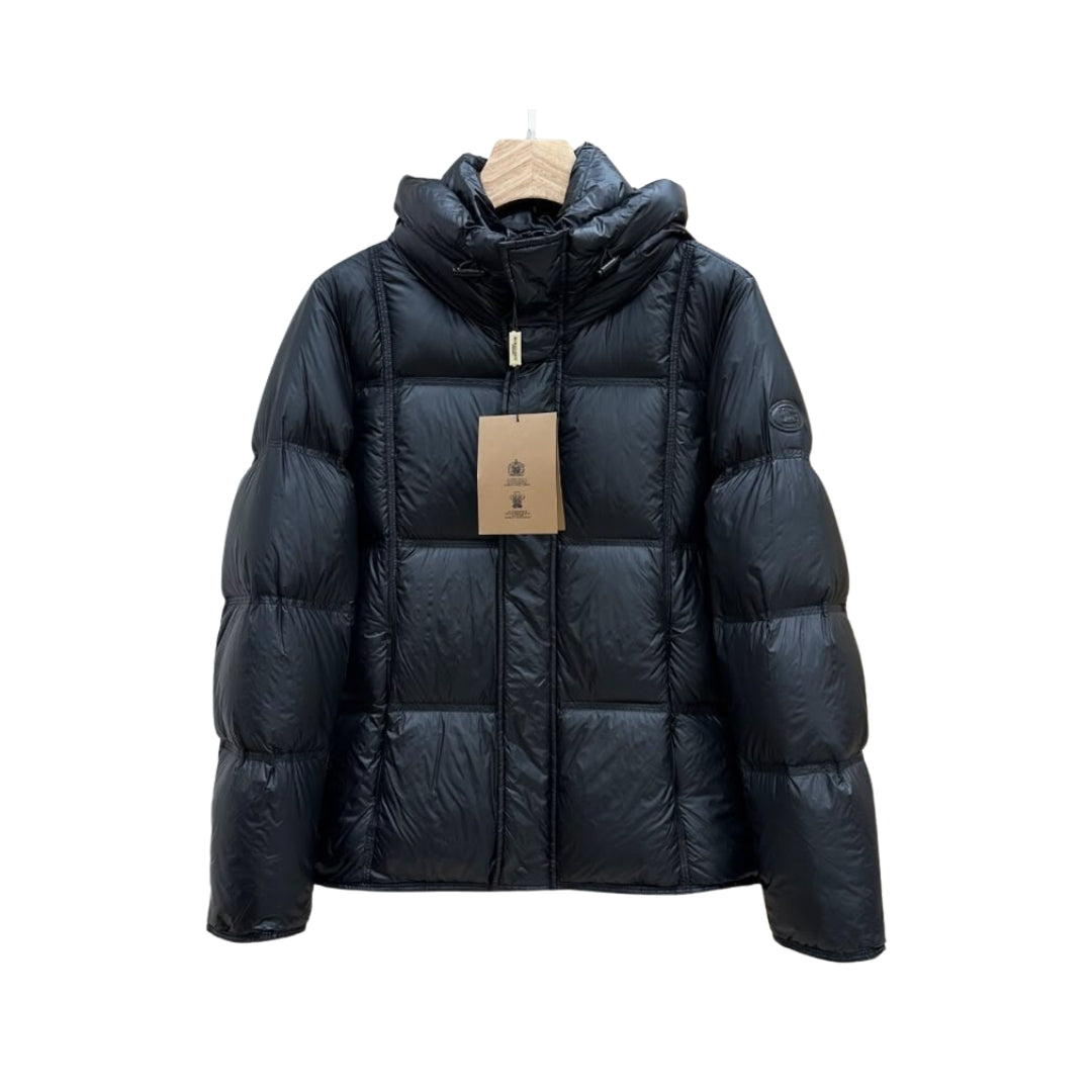 BURBERRY Serittes Giacca Corta In Piuma Con Cappuccio Nera