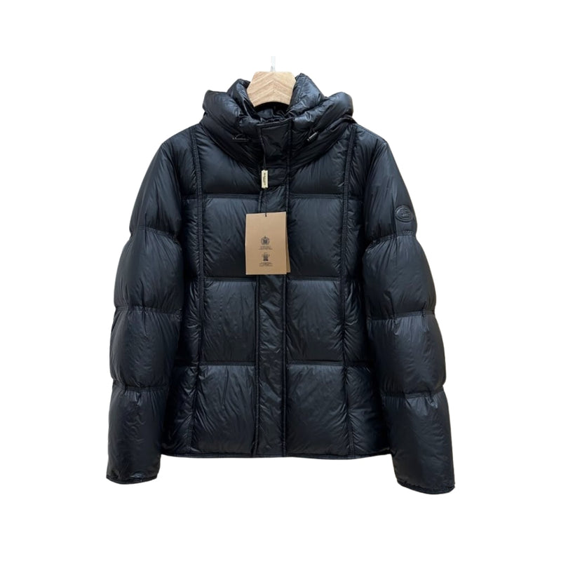 BURBERRY Serittes Giacca Corta In Piuma Con Cappuccio Nera