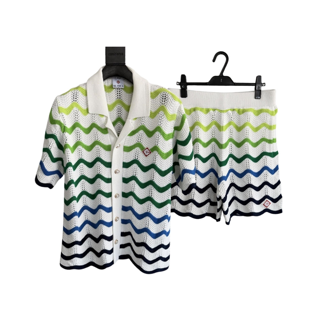 Casablanca Set Maglia Onde Sfumate